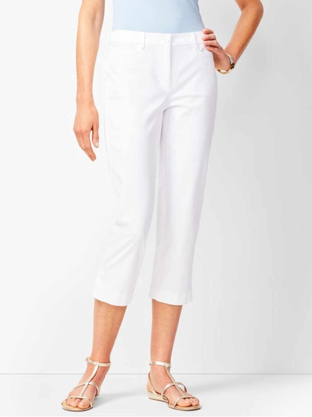 Talbots Perfect Skimmers White Pants NWT - Picture 6 of 6
